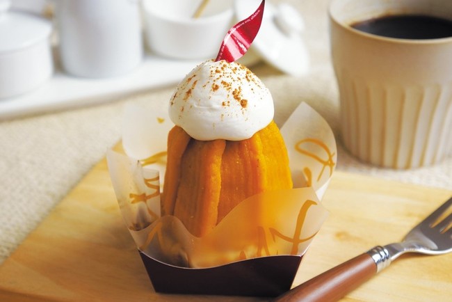 11月は「埼玉県地産地消月間」。地元熊谷産のナイストライ南瓜を使用した季節限定ケーキを発売。きめが細かく、滑らかな舌触りと上品な甘さが特徴の絶品ケーキ。のサブ画像1