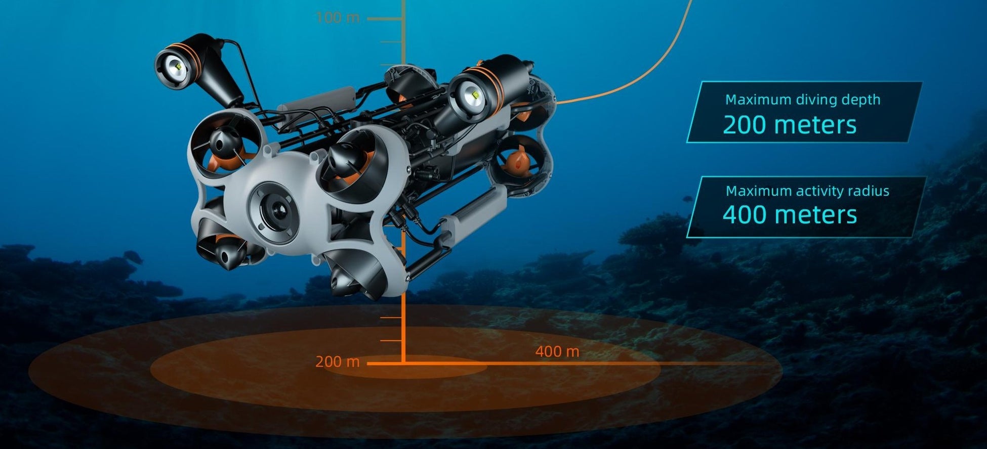 さらに多くの潜水業務に対応した潜航／可動性能と拡張性を備えた最新産業用水中ドローン「CHASING M2 PRO MAX」の先行予約開始のサブ画像8
