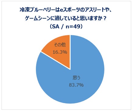 北米ブルーベリー生産最大手の一社シルバーバレーファームが目を酷使するeスポーツ選手たちへ冷凍ブルーベリーを提供 70％以上が今後も継続してブルーベリーを食べたいと回答のサブ画像4