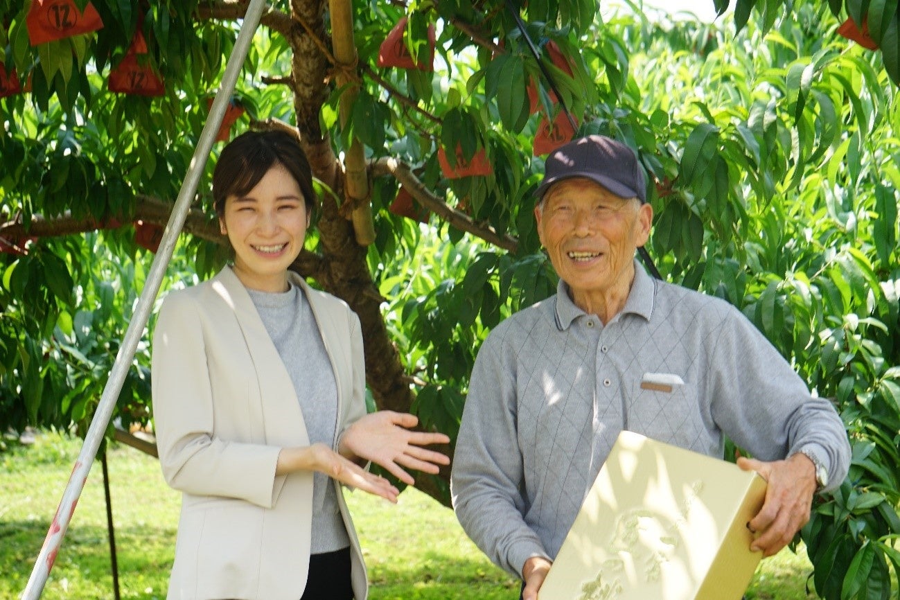 共選では全国初の試み！透過式センサー糖度18度で選果する「匠の桃」は、山梨県・一宮地区が誇るトップクラスに甘い桃。ECサイトで販売開始。のサブ画像5_食文化鈴木と一宮水蜜をつくる組合員 雨宮さん