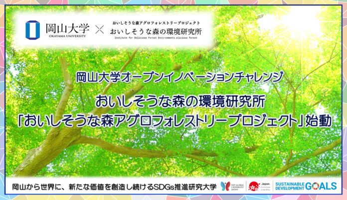 【岡山大学 x おいしそうな森の環境研究所】「おいしそうな森アグロフォレストリープロジェクト」始動のメイン画像