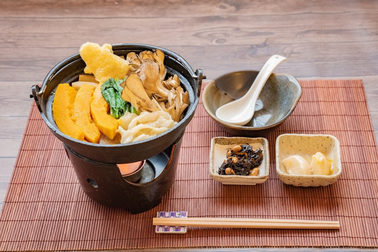 熊谷産ナイストライかぼちゃと地元神川町の野菜を使用。おふろcafé 白寿の湯に秋限定メニューが登場のサブ画像1