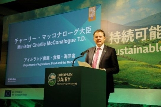 Bord Bia 高品質でサステナブルな「ヨーロピアン乳製品」のキャンペーン「アイルランド、自然との共生」を始動のサブ画像3_チャーリー・マッコナローグ大臣