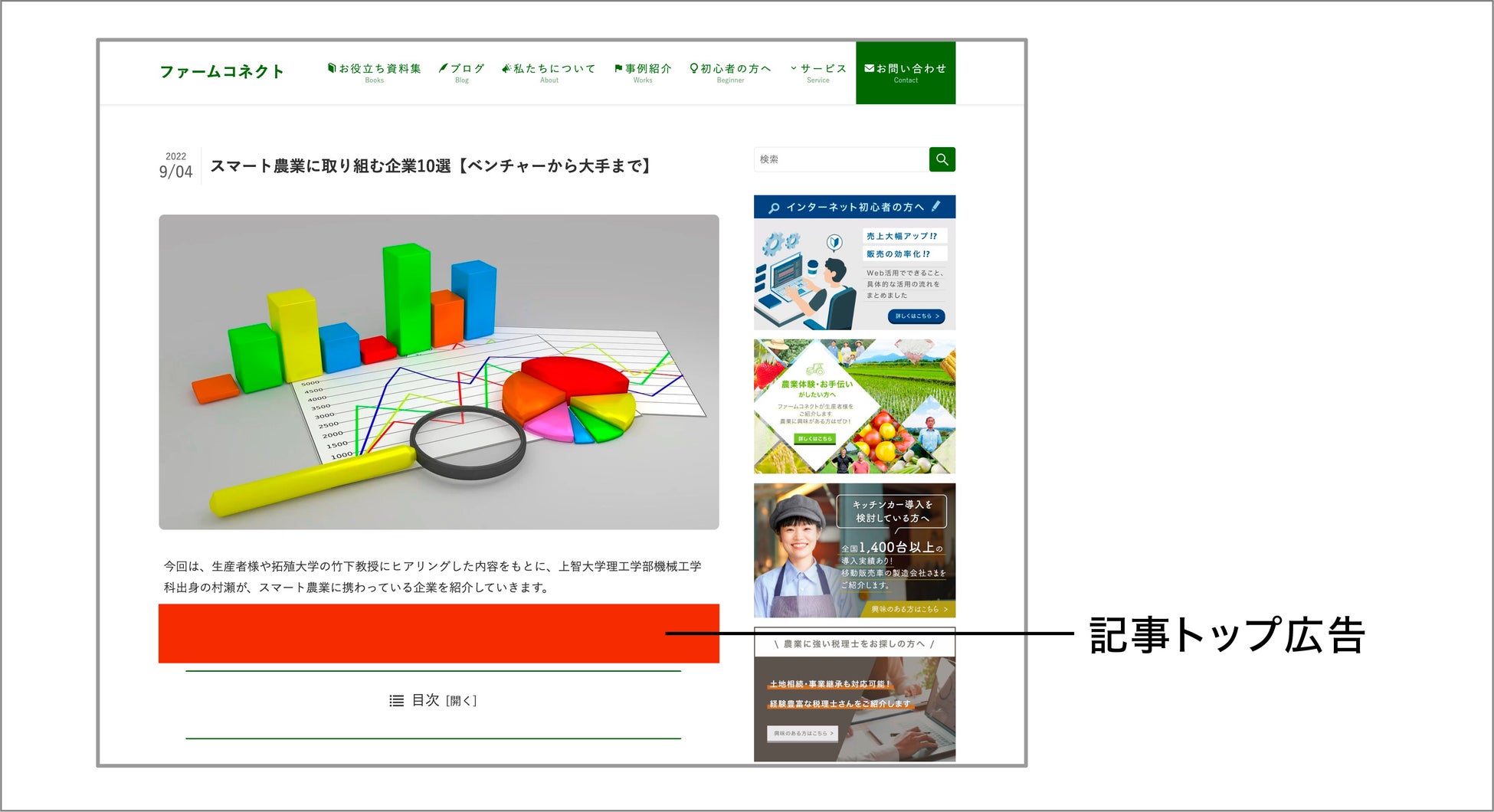 農業特化のWebマーケティング支援事業「ファームコネクト」が、農業関連事業者を対象とした広告掲載サービスを開始！のサブ画像3