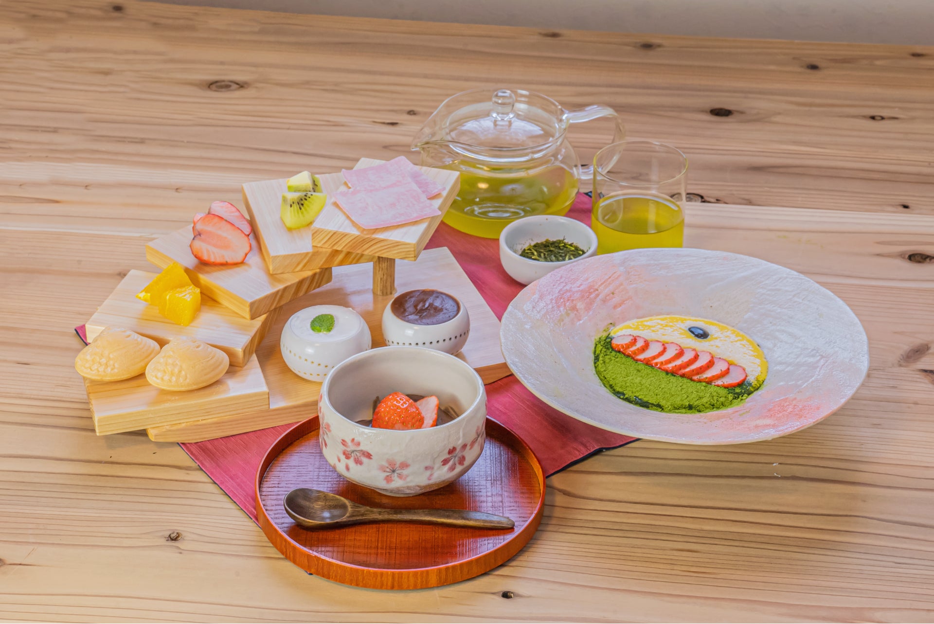 おふろcafe 白寿の湯の「春メニュー」は狭山茶とコラボ。食事と狭山茶のペアリング体験ものサブ画像2