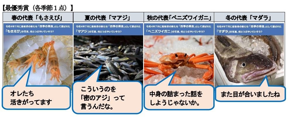 「四季の県魚」のＳＮＳ大喜利企画の受賞作品の決定についてのサブ画像1