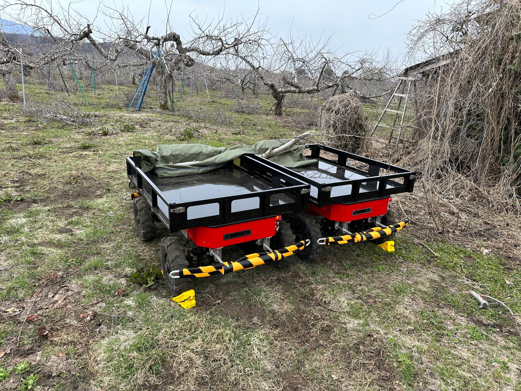 【輝翠TECH株式会社】青森のりんご農家とAIロボットのパイロットプログラムを開始のサブ画像8_受け渡し前のロボット
