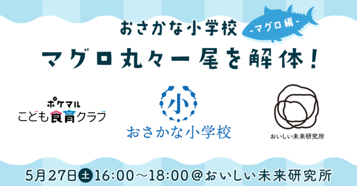 ポケマルこども食育クラブが、おさかな小学校とおいしい未来研究所と連携　マグロの生態を学びながら、その場で食べて楽しめるイベントを開催のメイン画像