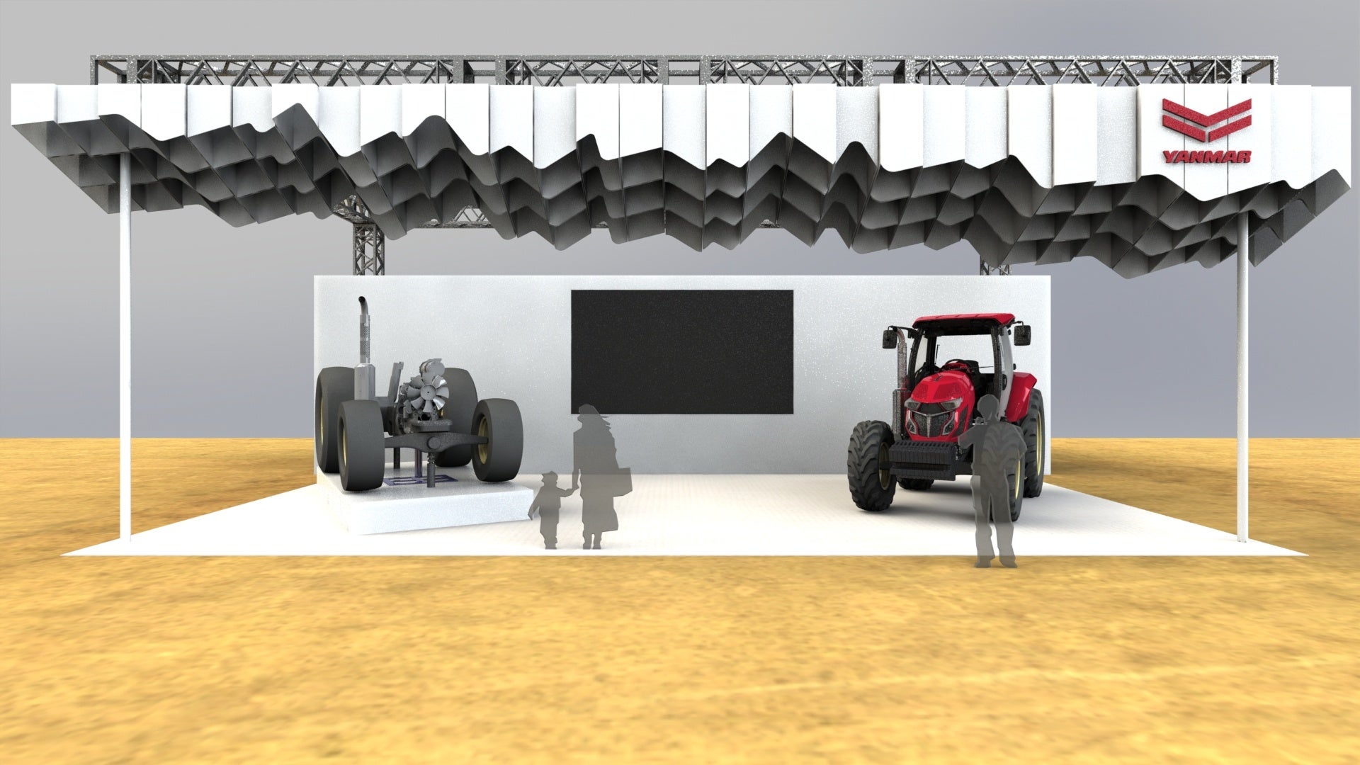 「第35回 国際農業機械展in帯広2023」で持続可能な農業を実現する農業機械を一堂に展示のサブ画像1_「国際農業機械展」ヤンマーブース内ステージイメージ