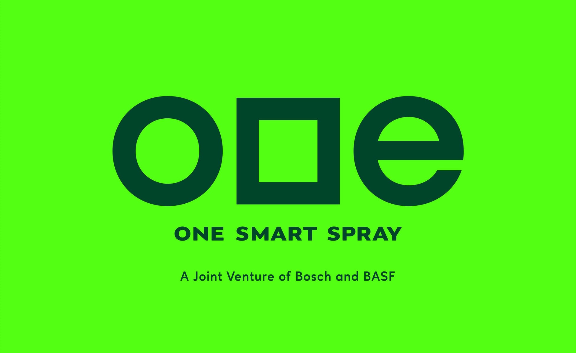 Bosch BASF スマートファーミング社、新たなブランド名「ONE SMART SPRAY」を発表のサブ画像1_ONE SMART SPRAYのブランド名とロゴは農業生産者とメーカーに提供される製品とそのビジネス価値を表現　(C)2023  Bosch BASF スマートファーミング