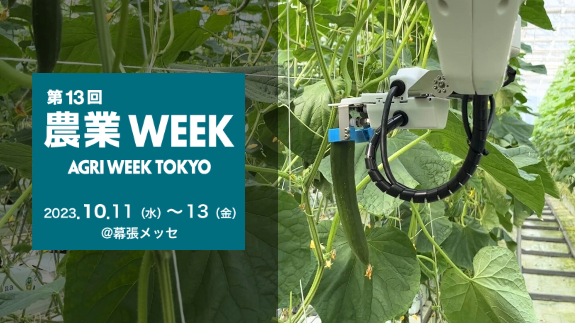 AGRIST、キュウリ収穫ロボットを第13回農業WEEKで初出展のサブ画像1