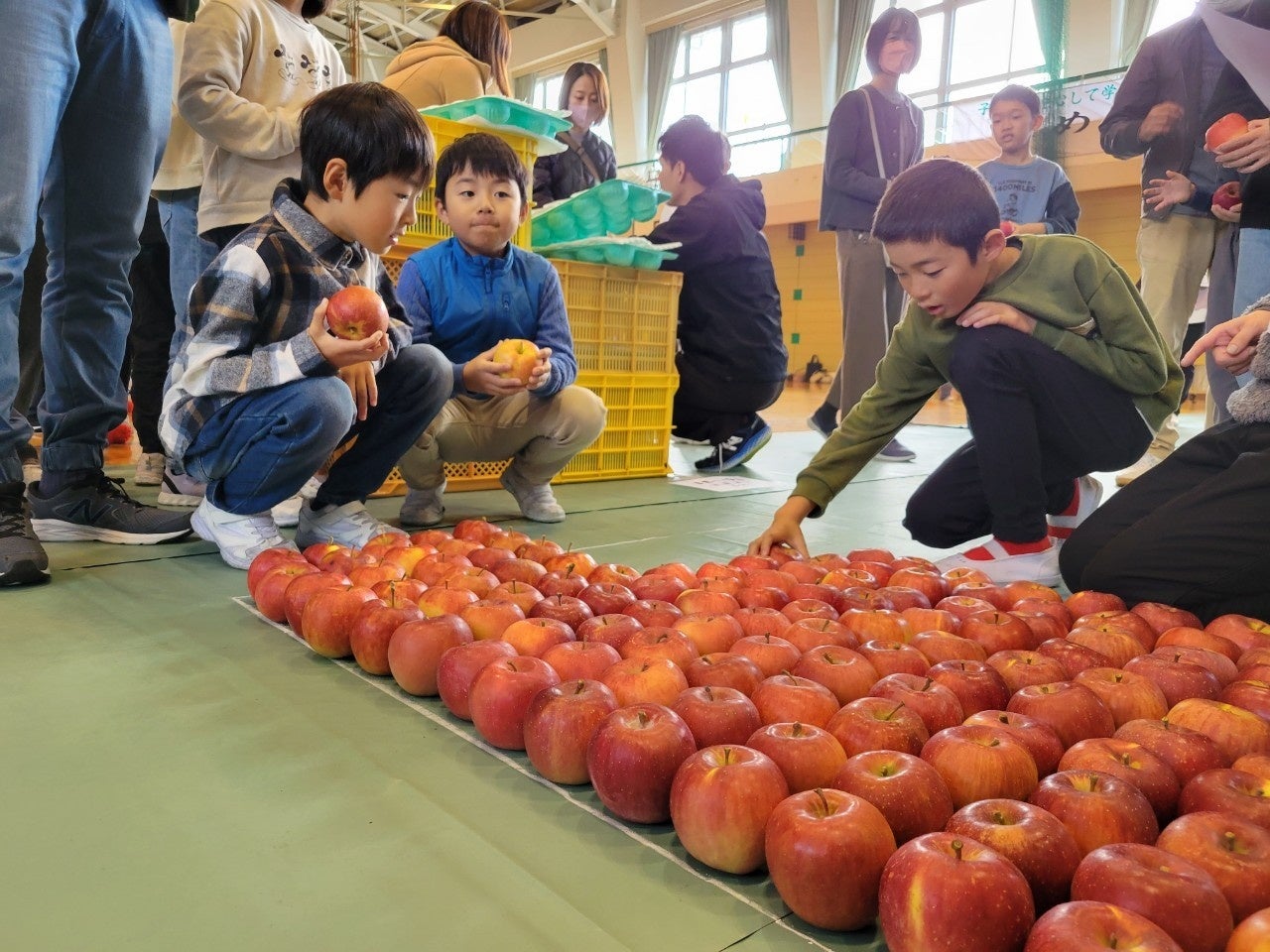 【岐阜県高山市】地元の小学校が「飛騨りんご」でギネス記録に挑戦！のサブ画像2