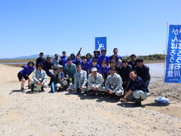 【PFUブルーキャッツ石川かほく】石川県内灘町にて復興田植えを実施のメイン画像