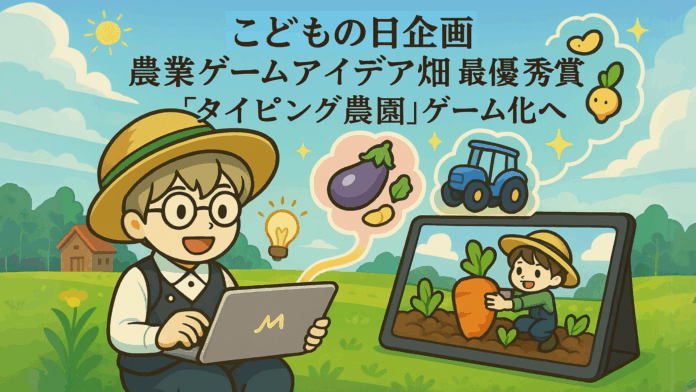 未来の農業ゲームの種、決定！こどもの日企画「農業ゲームアイデア畑」最優秀賞発表！のメイン画像