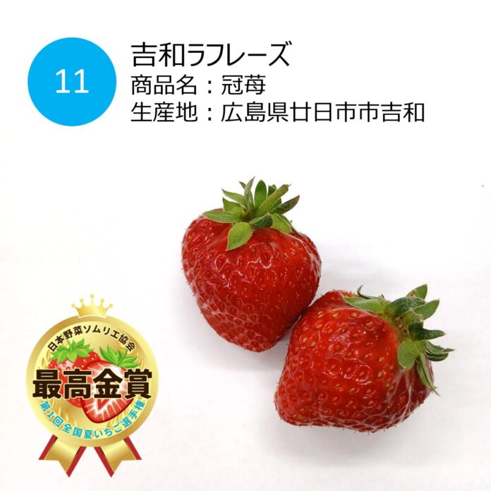 ”初開催”おいしい「夏いちご」NO.１が決定！日本一は、広島県廿日市市吉和『冠苺』吉和ラフレーズに決定！のメイン画像