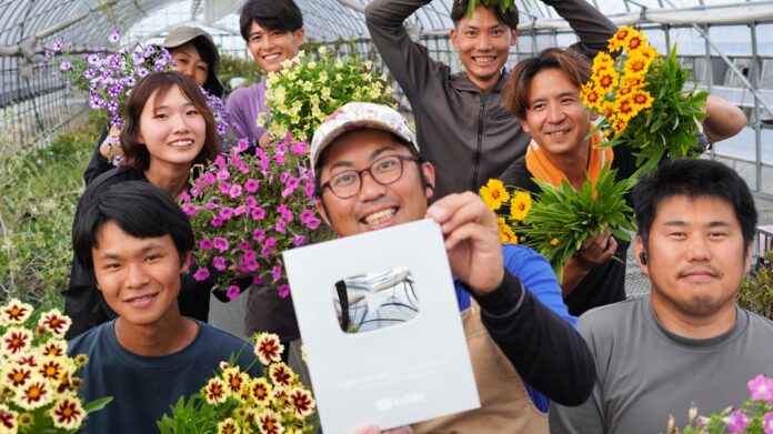 人口最小県・鳥取から快挙！花農家としてYouTube登録者数10万人を初突破！のメイン画像