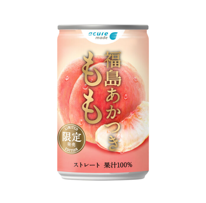 「福島あかつき　もも」が、缶飲料として登場のメイン画像