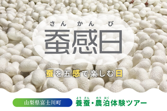 「蚕感日（さんかんび）〜蚕を五感で楽しむ日〜」日本最大級の養蚕農家による養蚕・農泊体験ツアー開催！のメイン画像